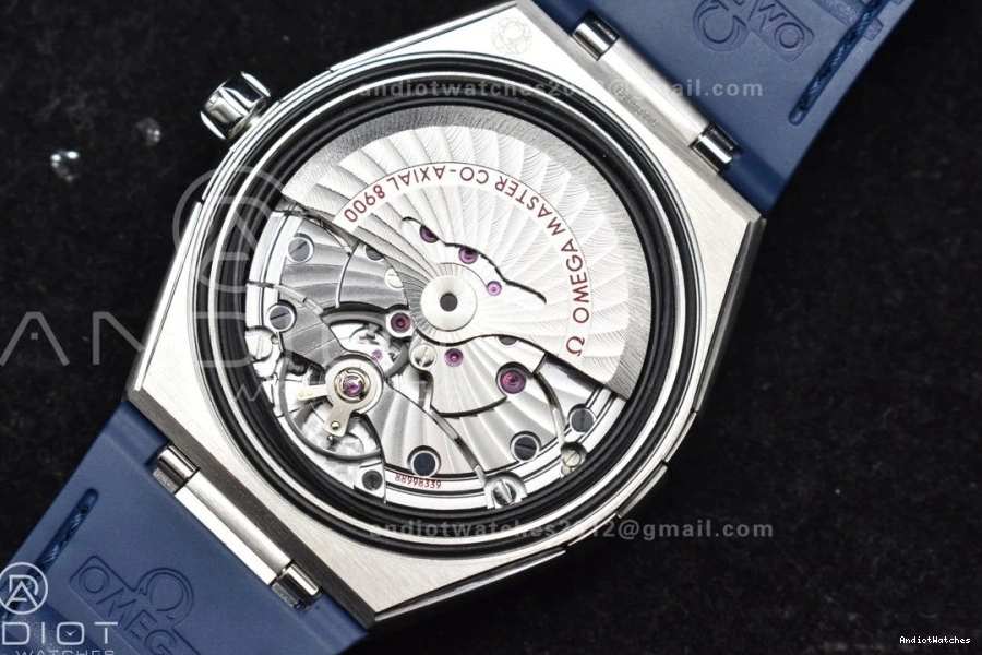 on Ceramic VSF Strap Gummy Blue Edition Clone Breathable 1:1 Blue Constellation A8900 SS 546 Blue Super Best Dial 0306